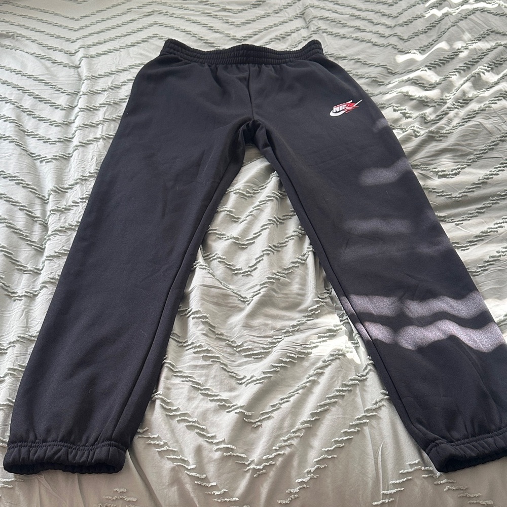 Nike Kids Black Sweatpants with Logo